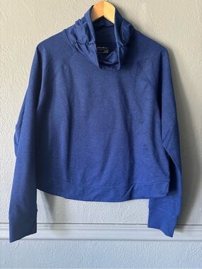Eddie Bauer Ascent Scrunch Neck Sweatshirt Bluebell NWT Medium